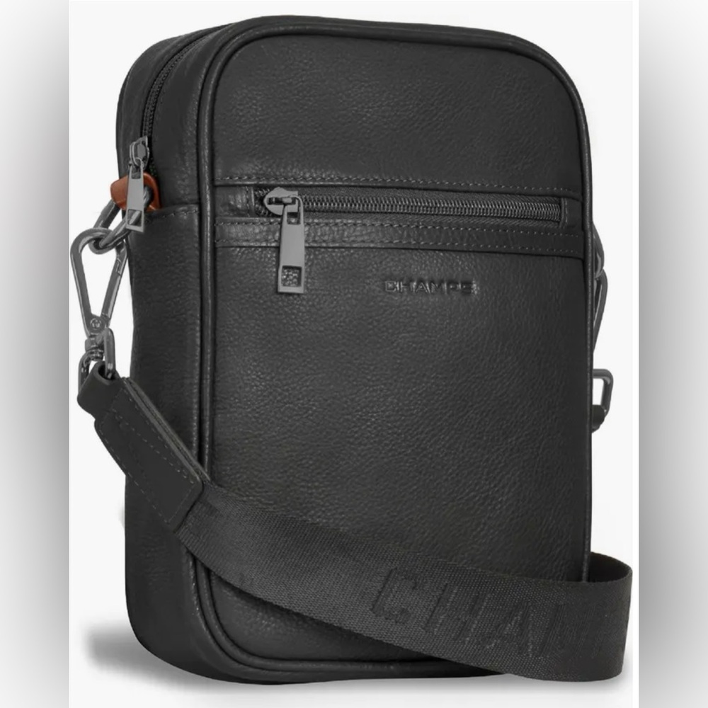 Champs Black Crossbody Bag